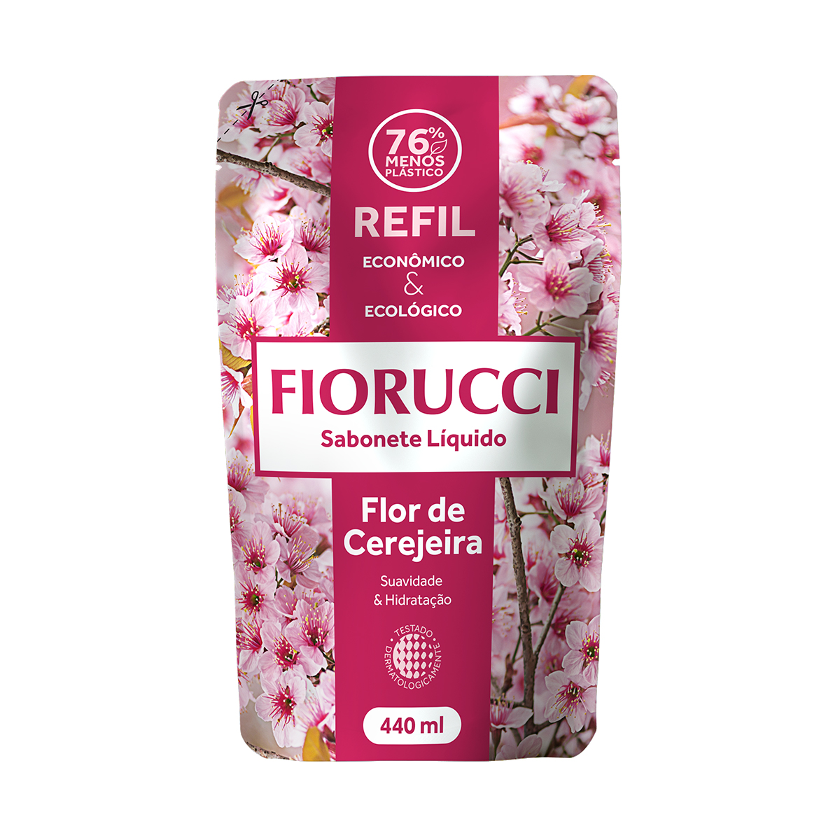 Fiorucci - Refil Sabonete Líquido - Flor de Cerejeira - 440 ml